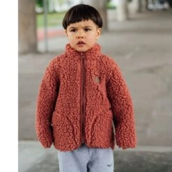 Dayton Teddy Fleece Jacket Burnt Pink -Kuling 1024x1024 100