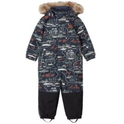 Chamonix Snowsuit Navy Landscape