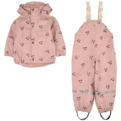 Muju Recycled Lined Rain Set Pink Cherry
