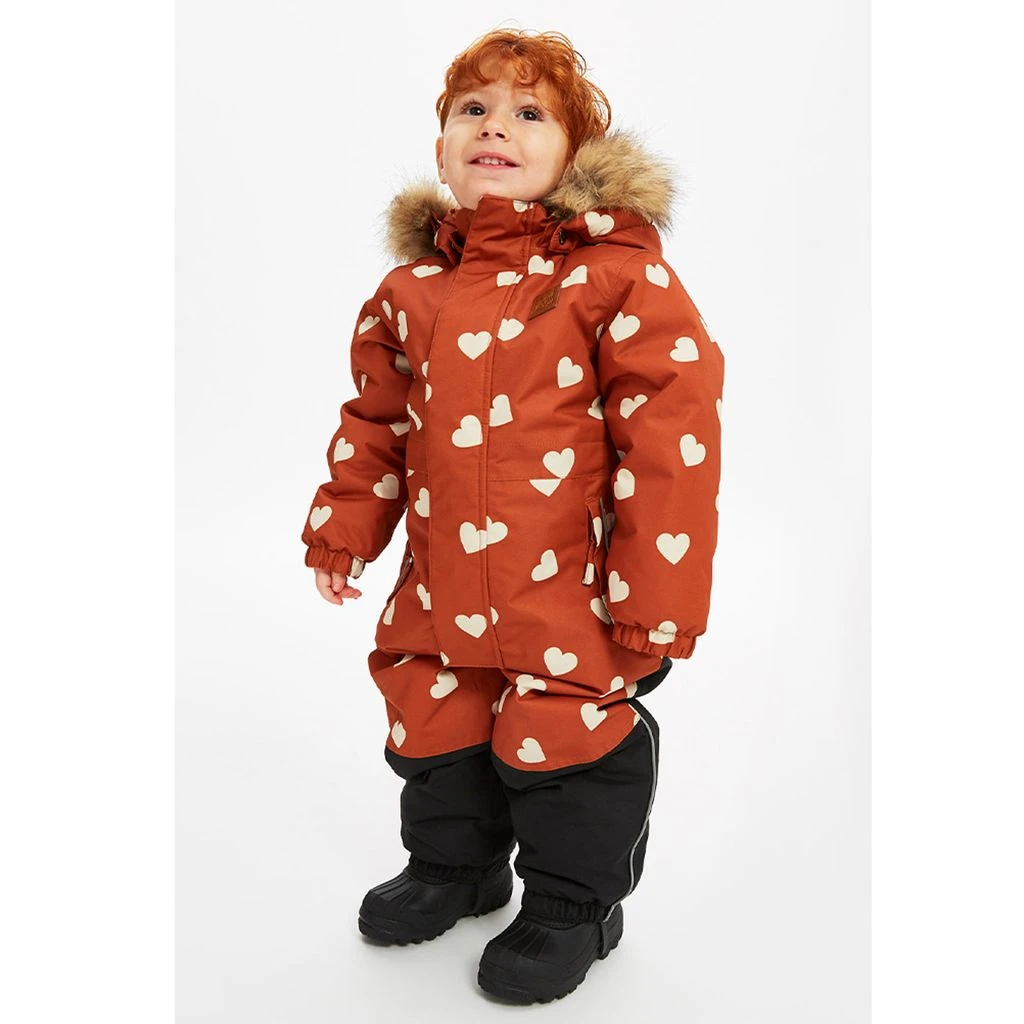 Chamonix Heart Printed Snowsuit Ginger 4 Chamonix Heart Printed Snowsuit Ginger - Image 2