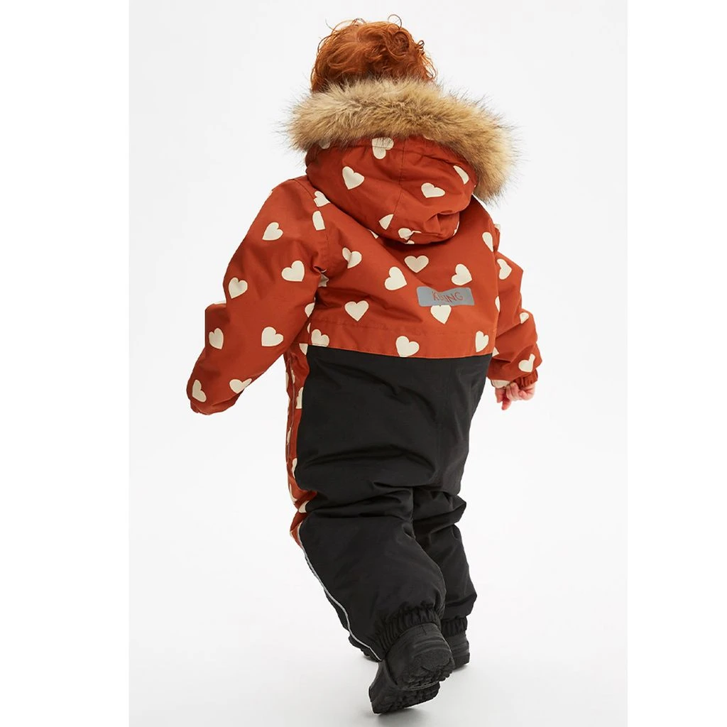 Chamonix Heart Printed Snowsuit Ginger 5 Chamonix Heart Printed Snowsuit Ginger - Image 3