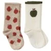 2-Pack GOTS Korfu Socks Sand Apple/Dark Green Apple 1 2-Pack GOTS Korfu Socks Sand Apple/Dark Green Apple -Kuling 1024x1024 126