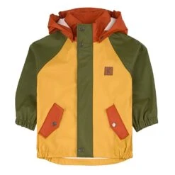 Edinburgh Recycled Rain Jacket Yellow/Rust/Moss