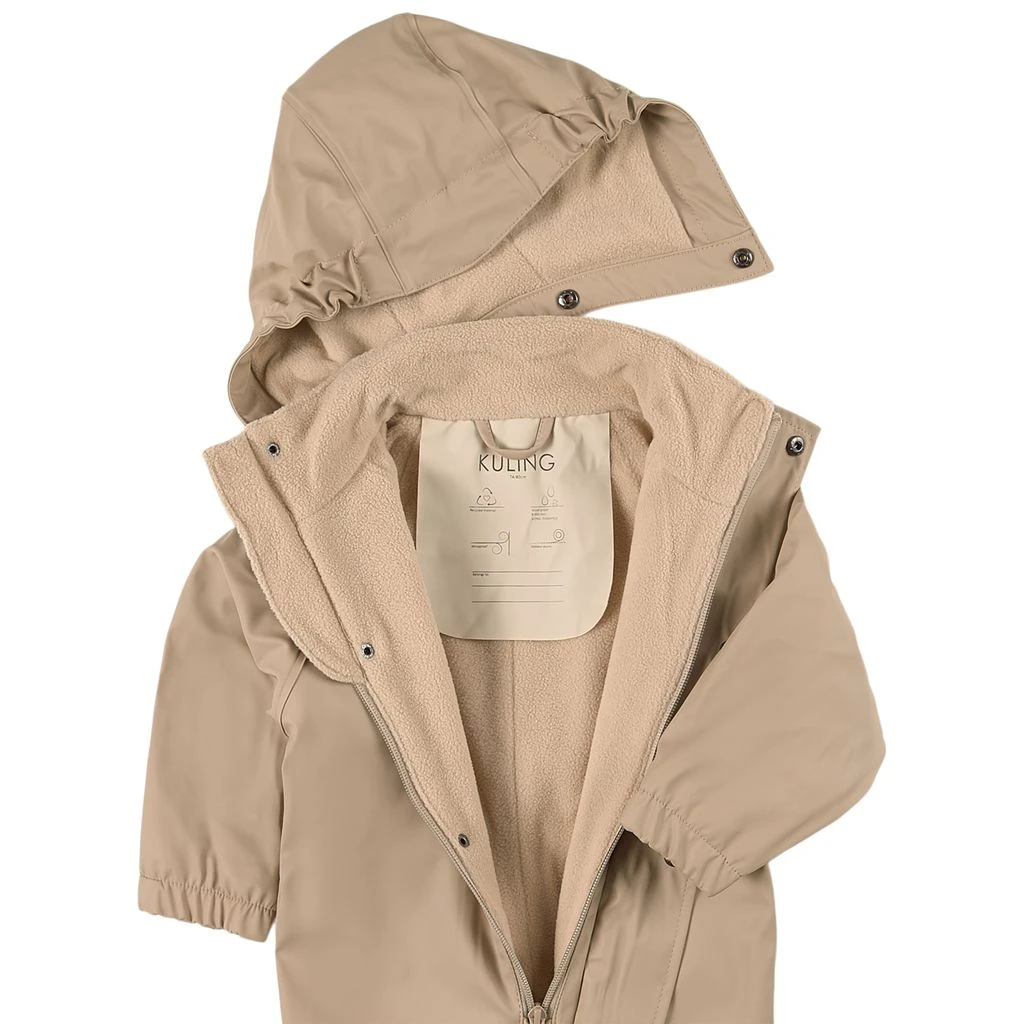 Douglas Lined Recycled Rain Coverall Sand 6 Douglas Lined Recycled Rain Coverall Sand - Image 4