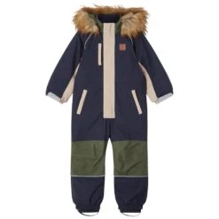 Abisko Color-blocked Snowsuit Navy/Dark Green