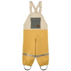 Edinburgh Color-blocked Recycled Rain Pants Harvest Yellow/Light Green