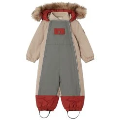 Val D'Isere Color-blocked Snowsuit Green/Sand