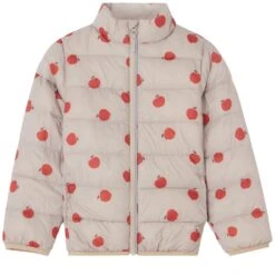 Idre Printed Jacket With Apples Sand