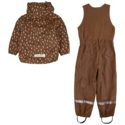 Ottawa Lined Recycled Dotted Rain Set Brown -Kuling 1024x1024 2063