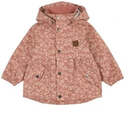 Edinburgh Floral Recycled Rain Jacket Desert Pink