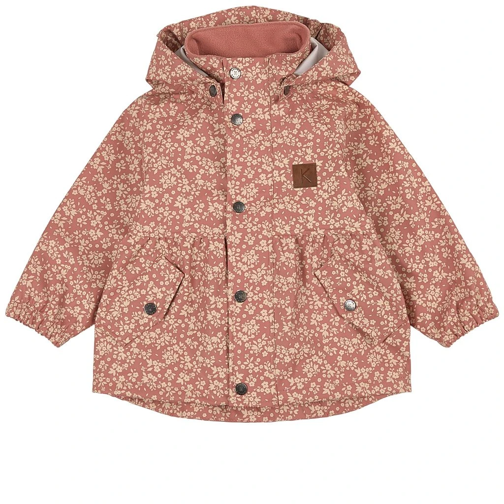 Edinburgh Floral Recycled Rain Jacket Desert Pink 3 Edinburgh Floral Recycled Rain Jacket Desert Pink
