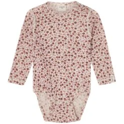 Brisbane Floral Wool Baby Body Pink