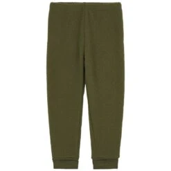 Wool Fleece Pants Moss Green