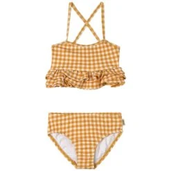 Valencia Flounce Tankini Yellow Check