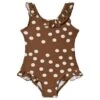 St Tropez Swimsuit Dot Chocolate Brown -Kuling 1024x1024 301