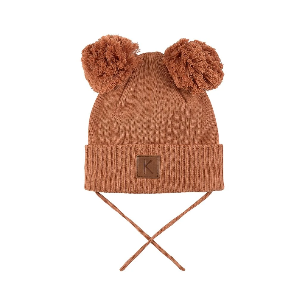Prag Knitted Hat Hazelnut 3 Prag Knitted Hat Hazelnut