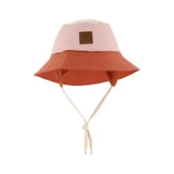 Liverpool Color-blocked Recycled Rain Hat Woody Rose/Rust