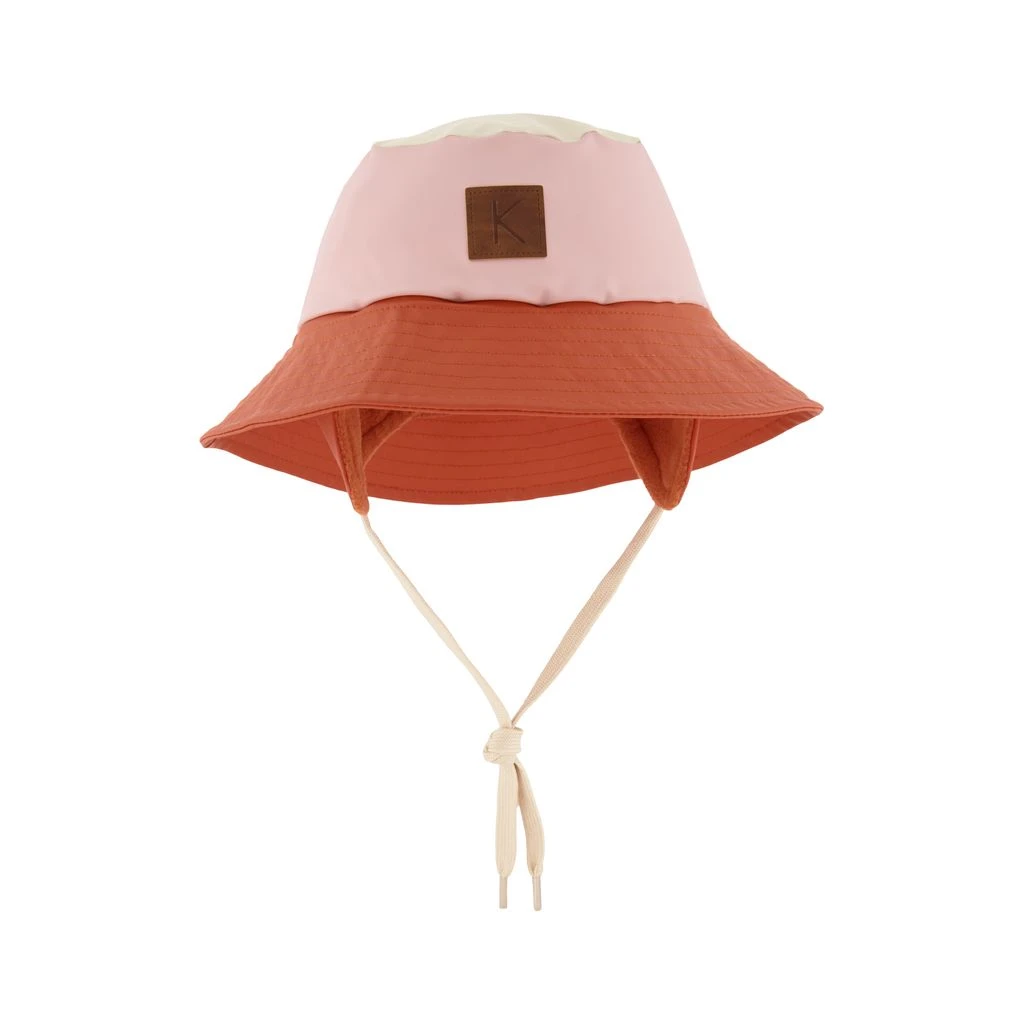 Liverpool Color-blocked Recycled Rain Hat Woody Rose/Rust 3 Liverpool Color-blocked Recycled Rain Hat Woody Rose/Rust