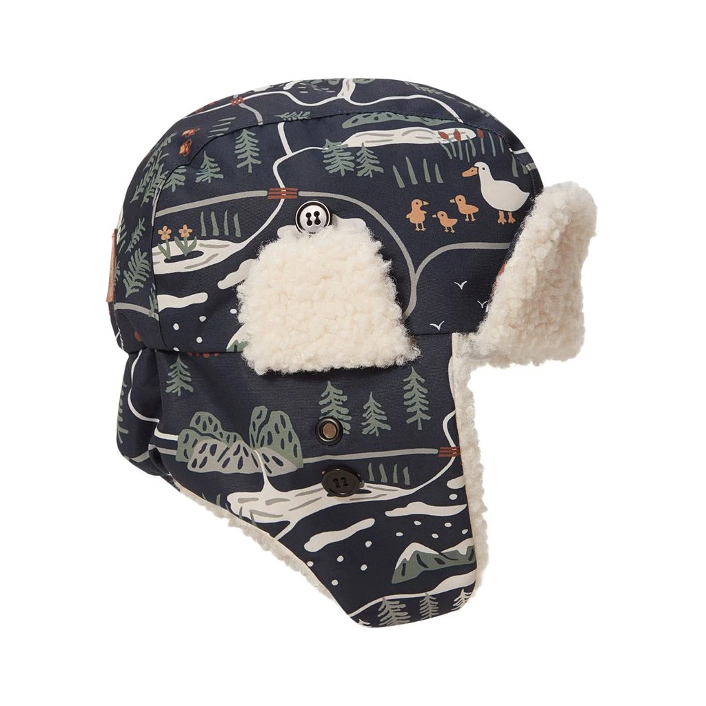 Levi Trapper Hat Navy Landscape 6 Levi Trapper Hat Navy Landscape - Image 4