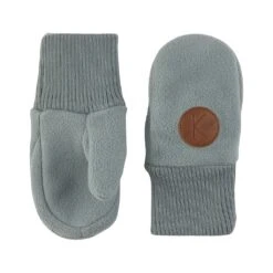 Livigno Recycled Wind Fleece Mittens Light Green