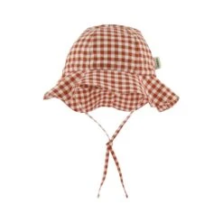 Woven Sun Hat Rust Check