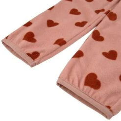 Northpole Recycled Heart Printed Fleece Pants Woody Rose -Kuling 1024x1024 329