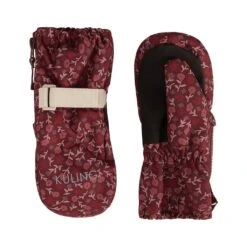 Tallinn Floral Mittens Violet Grape