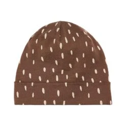 Dotted Wool Hat Brown