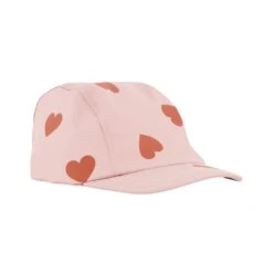 Riga Heart Printed Recycled Rain Cap Woody Rose