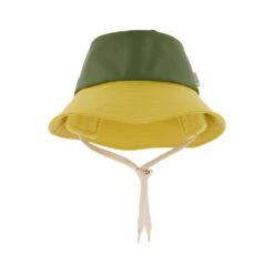 Liverpool Recycled Rain Hat Yellow/Rust/Moss
