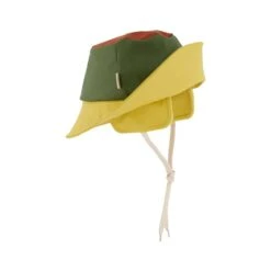 Liverpool Recycled Rain Hat Yellow/Rust/Moss -Kuling 1024x1024 3406