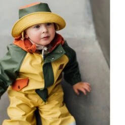 Liverpool Recycled Rain Hat Yellow/Rust/Moss -Kuling 1024x1024 3407