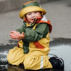 Liverpool Recycled Rain Hat Yellow/Rust/Moss -Kuling 1024x1024 3409