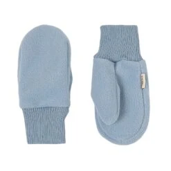 Livigno Wind Fleece Mittens Pale Flintstone Blue