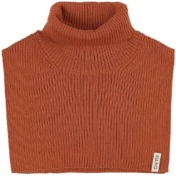 Rib-knit Neck Warmer Rust