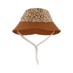 Liverpool Recycled Rain Hat Brown Leopard