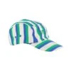 Stripe Baseball Cap Grass Green/Klein Blue -Kuling 1024x1024 3542