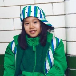 Stripe Baseball Cap Grass Green/Klein Blue -Kuling 1024x1024 3546