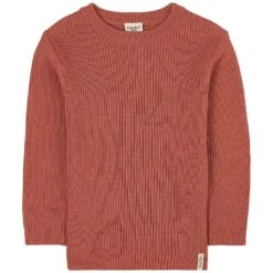 Rib-knit Sweater Burnt Pink