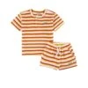 Kuling X Maja Terry Striped T-Shirt And Shorts Set Bright Red/Lemon -Kuling 1024x1024 385