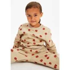 GOTS Volos Printed Sweatpants With Apples Sand -Kuling 1024x1024 421