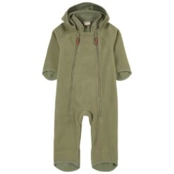 Livigno Wind Fleece Coverall Pale Moss Green