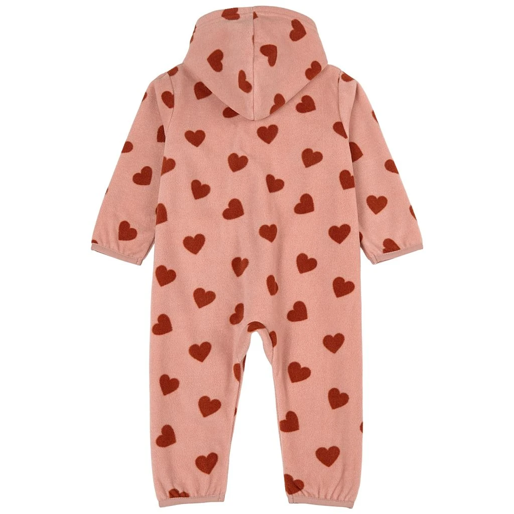 Northpole Recycled Heart Printed Fleece Coverall Woody Rose 5 Northpole Recycled Heart Printed Fleece Coverall Woody Rose - Image 3