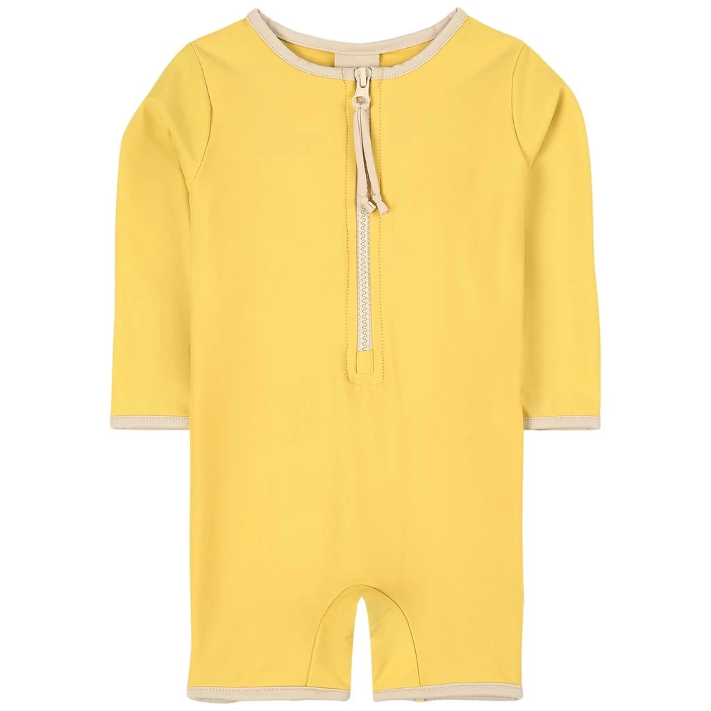 Paros One-piece Rashguard Swimsuit Cream Yellow 3 Paros One-piece Rashguard Swimsuit Cream Yellow