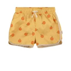 Lisbon Printed Swim Shorts With Oranges Yellow
