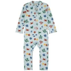 Seychelles Printed One-piece Rashguard Swimsuit Sea Life