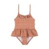 Biarritz Gingham Swimsuit Rust -Kuling 1024x1024 583