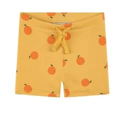 Vaxholm Printed Swim Trunks With Oranges Yellow