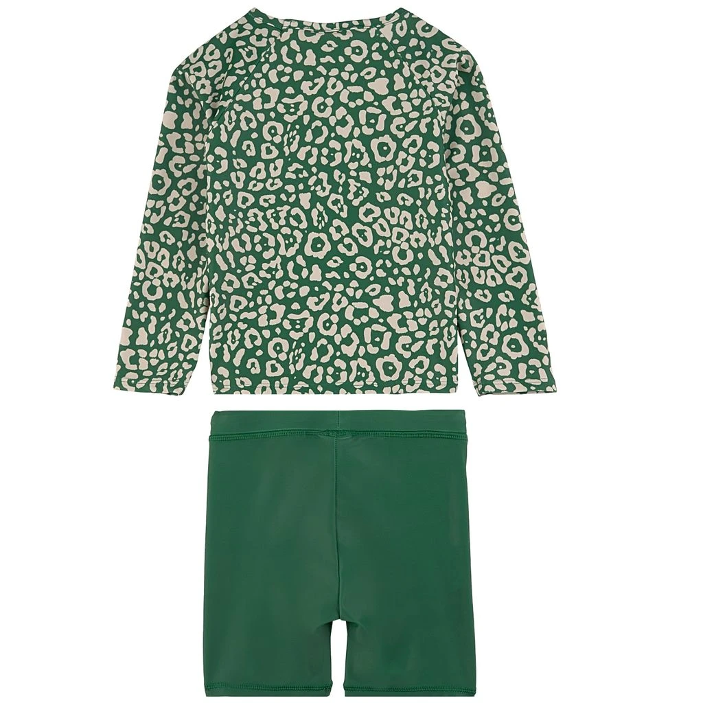 Rhodes Leopard Print Rashguard Set Green 4 Rhodes Leopard Print Rashguard Set Green - Image 2