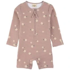 Paros One-piece Rashguard Swimsuit Lilac Daisy